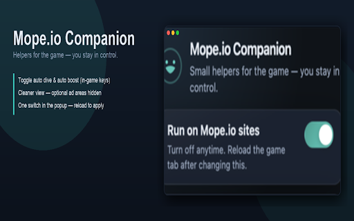 MOPE.IO Auto Dive, Auto Boost, See People Underwater screenshot