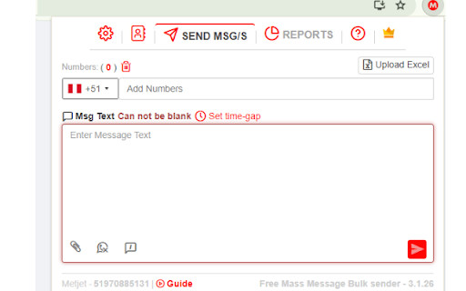 Free Mass Message Bulk sender screenshot