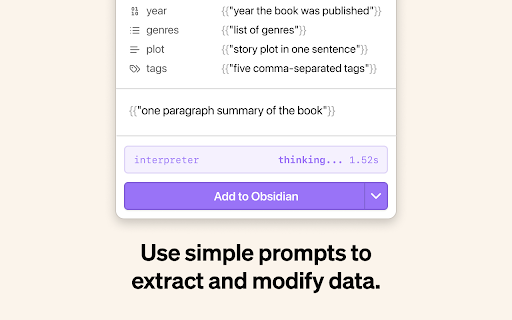 Obsidian Web Clipper screenshot