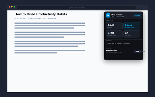 Word Counter screenshot