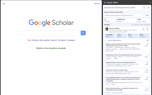 Scholar Watch screenshot