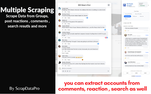 People Scraper – Export Group Members, Likes, Search & More screenshot