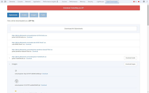 Asset Downloader screenshot