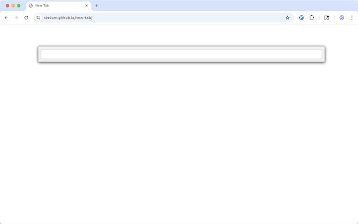 Vimium New Tab Page screenshot