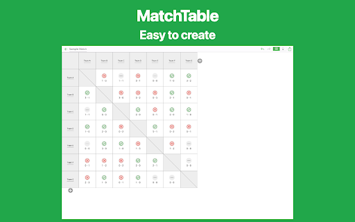 Simple MatchTable screenshot
