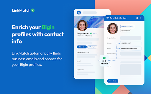 LinkMatch for Zoho Bigin screenshot
