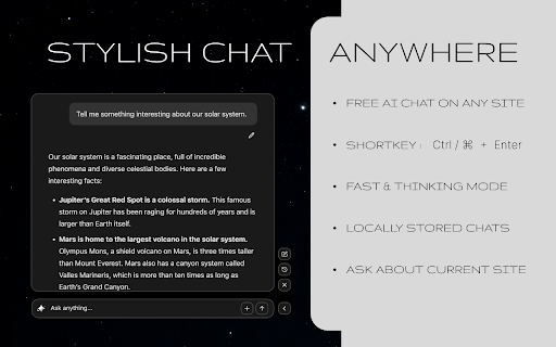 Free Gemini AI Sidebar Assistant screenshot
