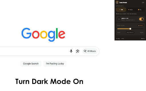Dark Mode screenshot