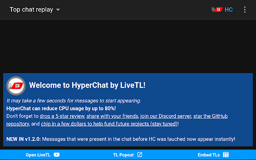 LiveTL - Translation Filter for Streams screenshot