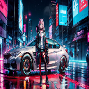 BMW F30 and Zero Two Live Wallpaper icon