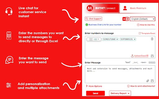 Prime Connect - Message Sender screenshot