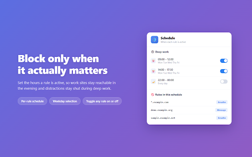Website Blocker & Focus Timer — FocusGuard screenshot