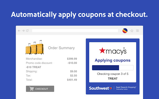 Southwest Airlines Rapid Rewards Shopping® screenshot