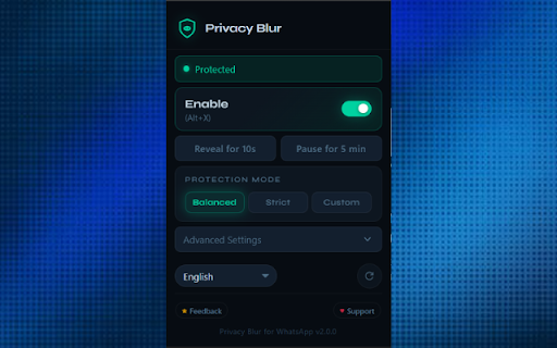 Privacy Blur for WhatsApp screenshot