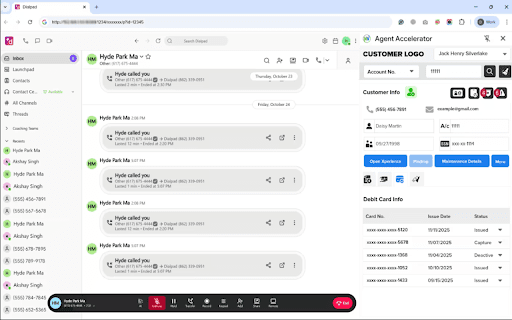 NovelVox Agent Accelerator for Dialpad screenshot