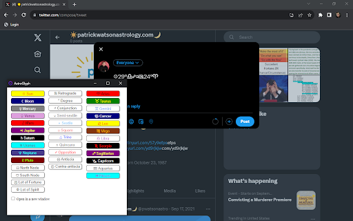 AstroGlyph screenshot