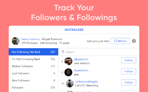 InsTracker - Follower & Unfollower Tracker screenshot