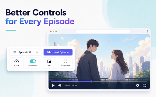 Short Drama Helper – Playback Speed, Auto Next, Picture in Picture & Resume screenshot