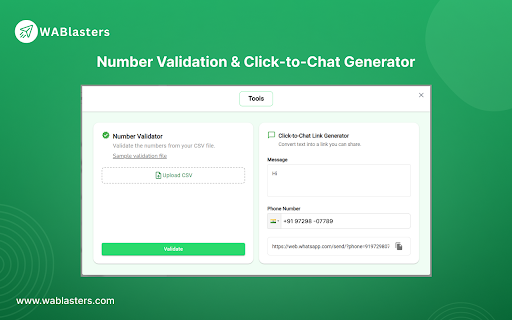 WABlasters | Secure WhatsApp Bulk Sender & AI Reply screenshot
