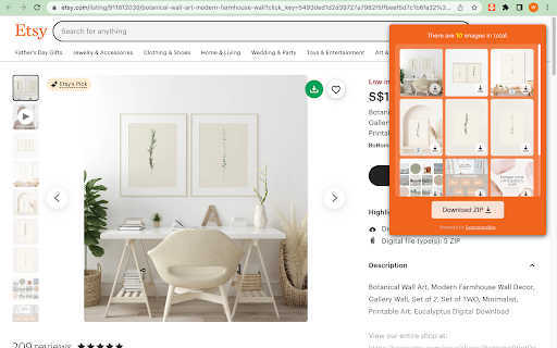 Etsy Images Downloader screenshot