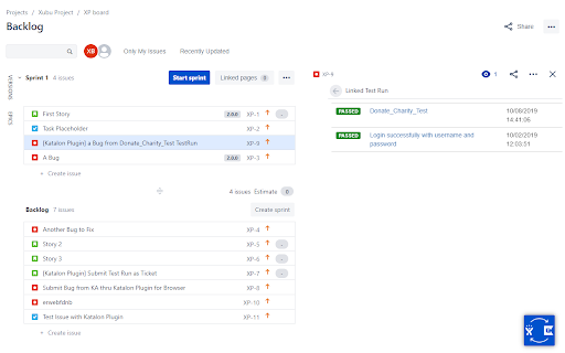Katalon Integration screenshot
