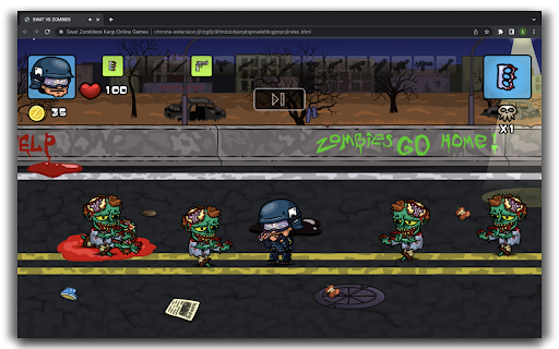 Swat vs Zombies - HTML5 Game screenshot