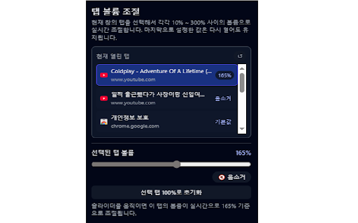 Tab Volume Booster (10% - 300%) screenshot