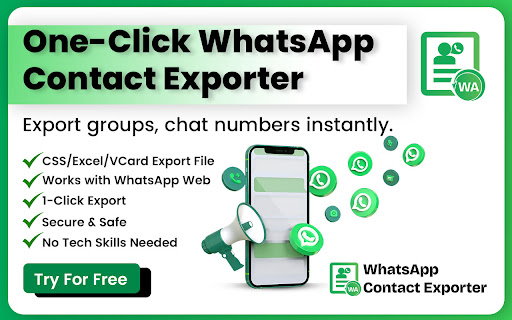 WhatsApp Contact Exporter – HappyInAI screenshot
