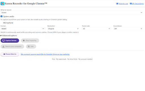 Screen Recorder for Google Chrome™ screenshot