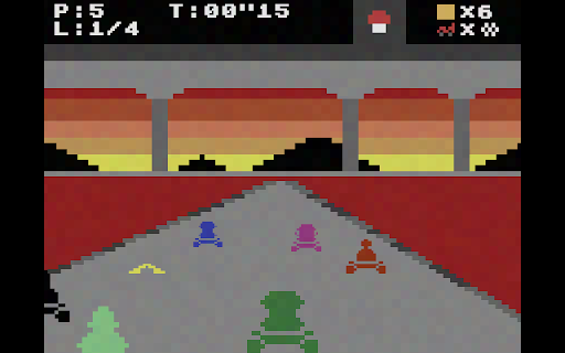 Atariokart 2600 screenshot