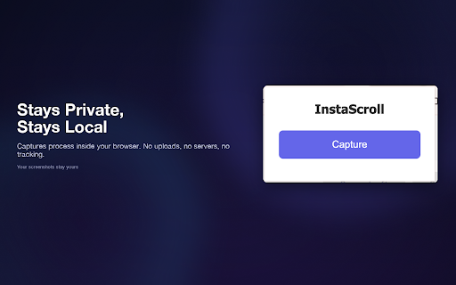 InstaScroll: Full Page Screenshots for Chrome screenshot