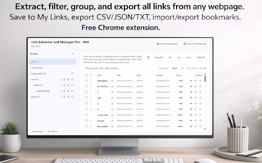Link Extractor and Manager Pro - AIO screenshot