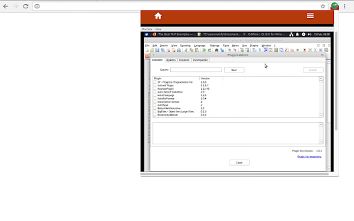 Notepad++ online screenshot