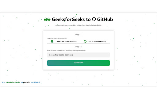 GfG to GitHub screenshot