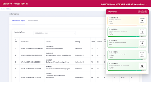 AttendEase screenshot
