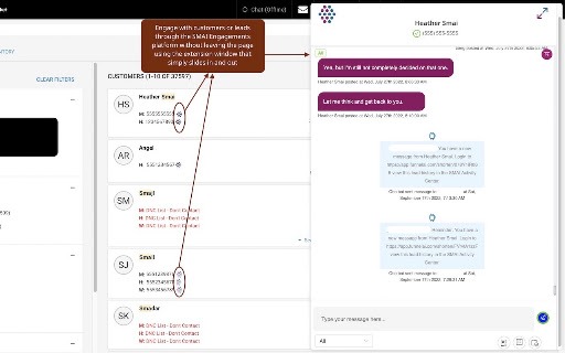 SMAI Click2Engage screenshot
