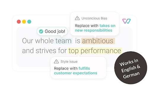 Witty - your inclusive writing assistant screenshot