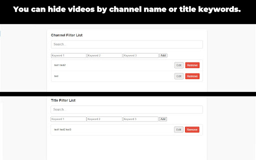 YouTube Channel Blocker screenshot