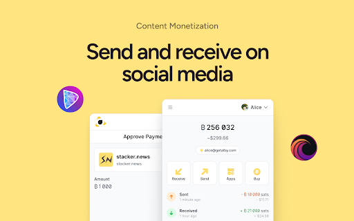 Alby - Bitcoin Wallet for Lightning & Nostr screenshot