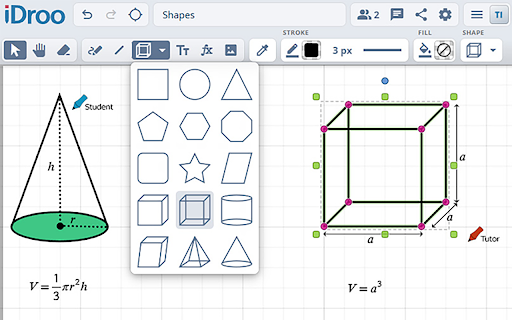 iDroo - Intuitive Online Whiteboard screenshot