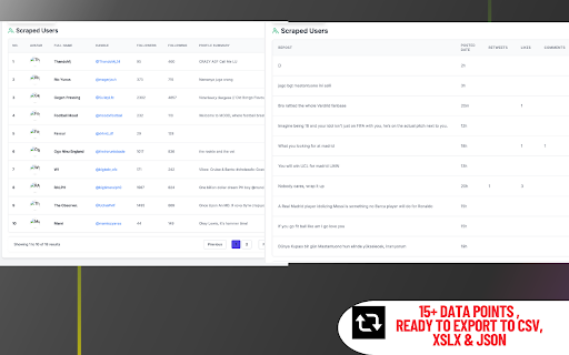 X Repost Scraper , Export X posts, accounts , replies and more screenshot