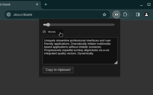 Corporate Ipsum screenshot