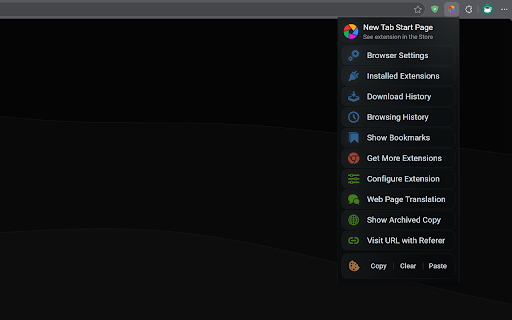 New Tab & Toolbox screenshot