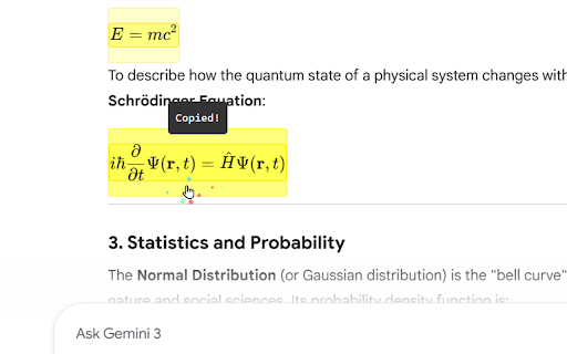 ReLaTeX - Copy & Render AI Equations screenshot