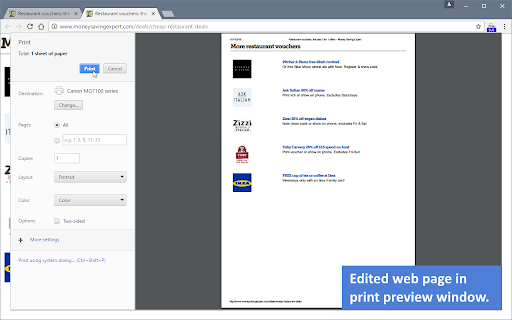 Print Edit WE screenshot