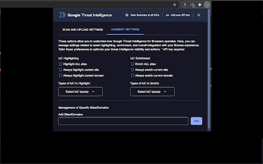 VT4Browsers + Google TI screenshot
