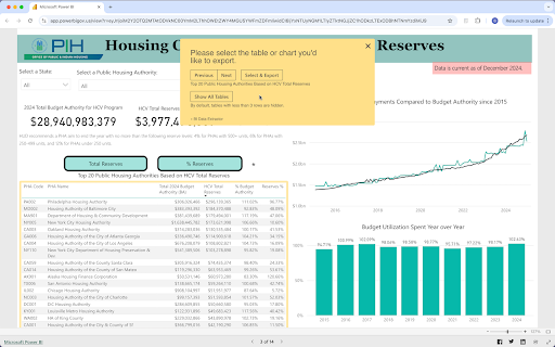 BI Data Extractor by Table Capture screenshot