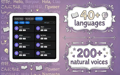 ListenQuir: Read Page Content Aloud | TTS Text-to-Speech screenshot