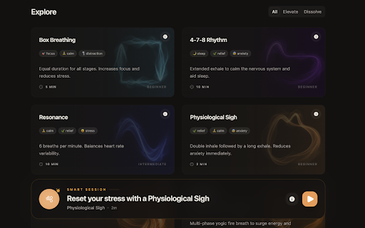Breathe: Guided Breathwork & Meditation screenshot