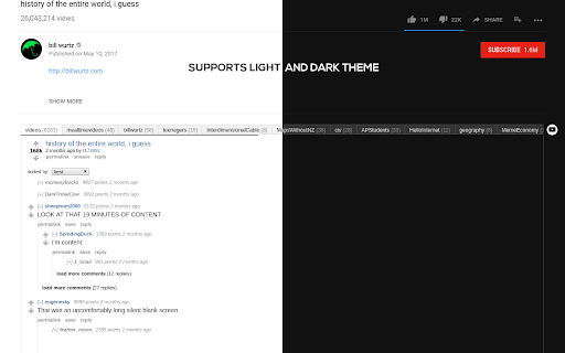 Karamel: View Reddit comments on YouTube™ screenshot